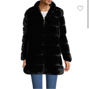 Via Spiga Reversible Faux Fur Puffer L NEVER WORN